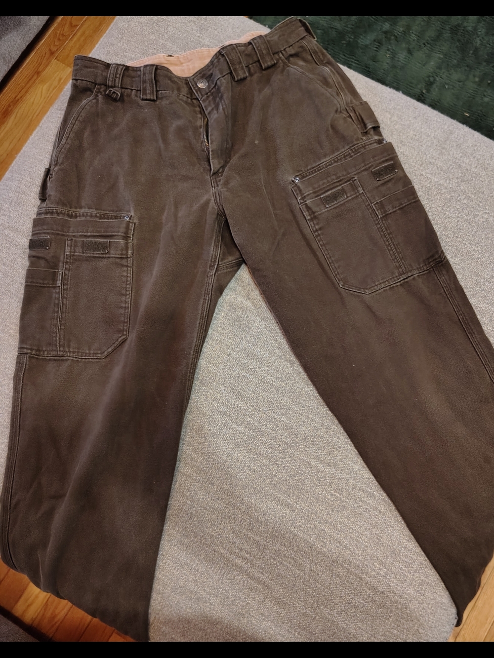 Duluth Trading Work Pants - Brown and Khaki 37x34 - Picture 3 of 9